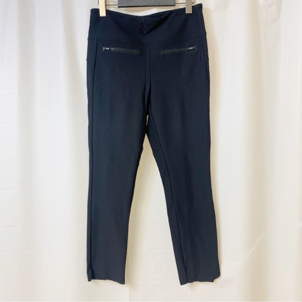Athleta Black Zipper Pockets Legging Pants Size Medium